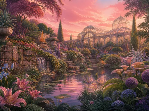Broad Enchanted Garden — Fantasy Galaxy Fold wallpaper