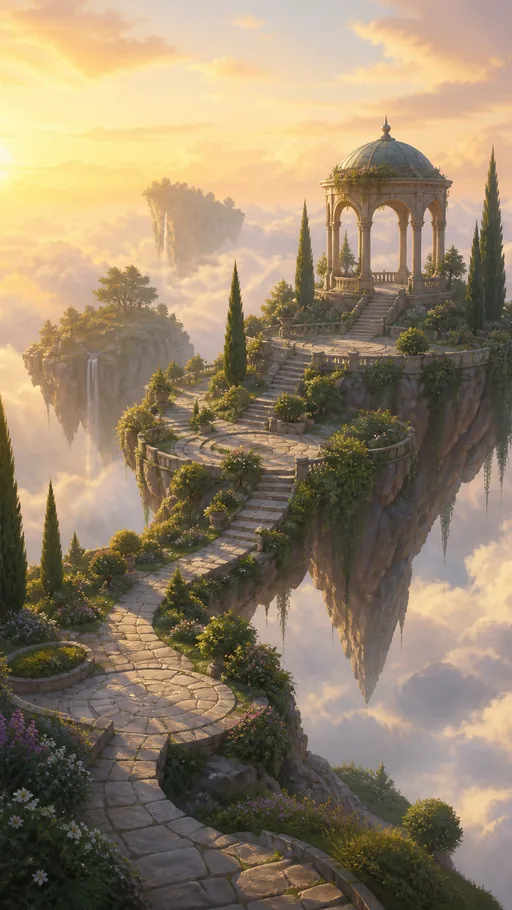 Suspended Garden — Fantasy wallpaper