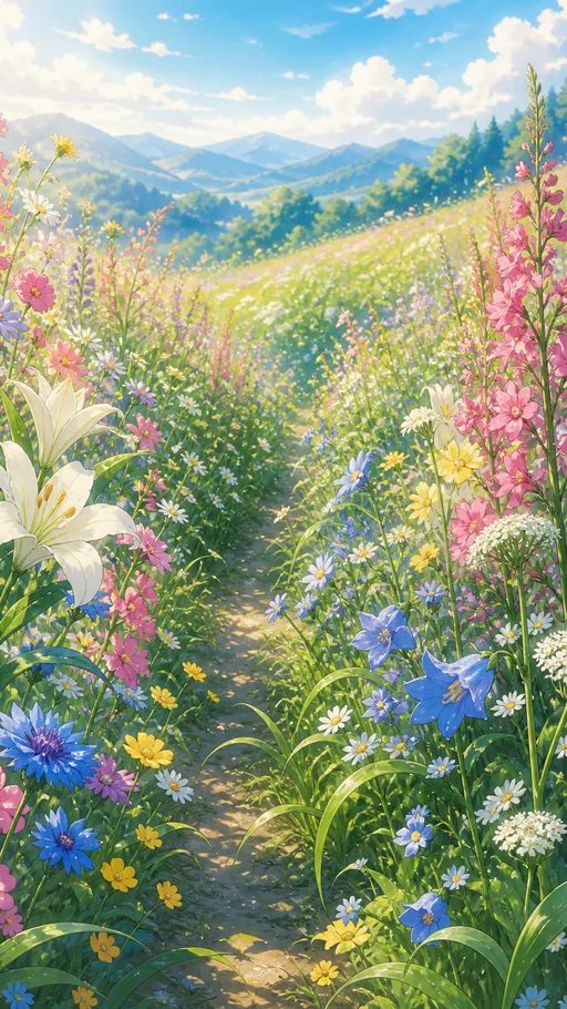 Tall Meadow Filled — Flowers & Plants wallpaper