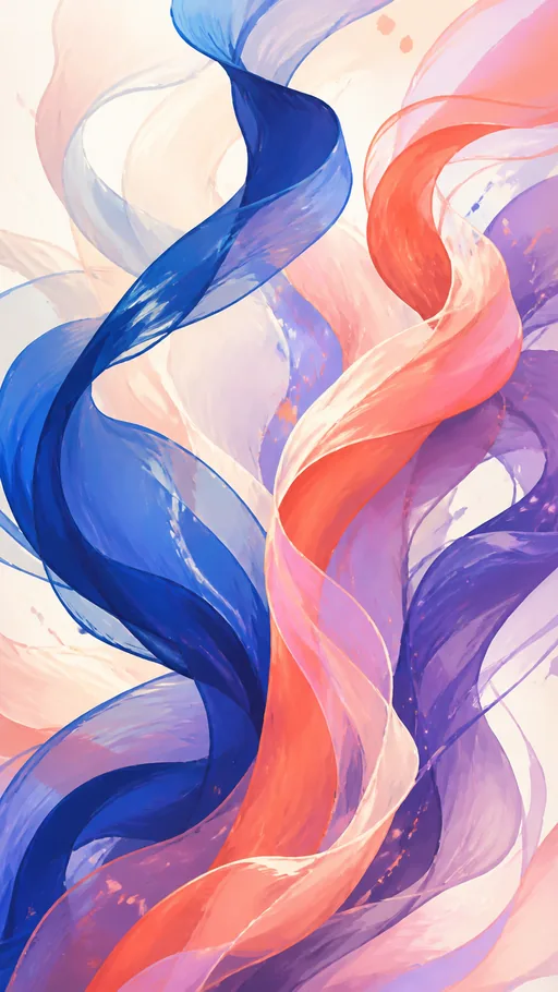 Flowing Ribbons — Abstract wallpaper