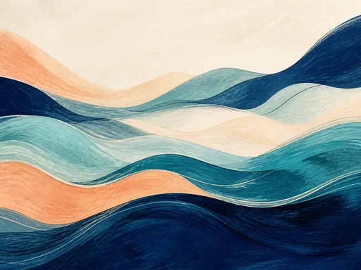 Wide Waves — Abstract Galaxy Fold wallpaper