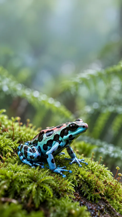 Dart Frog on a Moss Cushion — Animals & Wildlife wallpaper