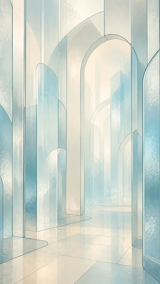Vertical 2D Animated Environment — Abstract wallpaper