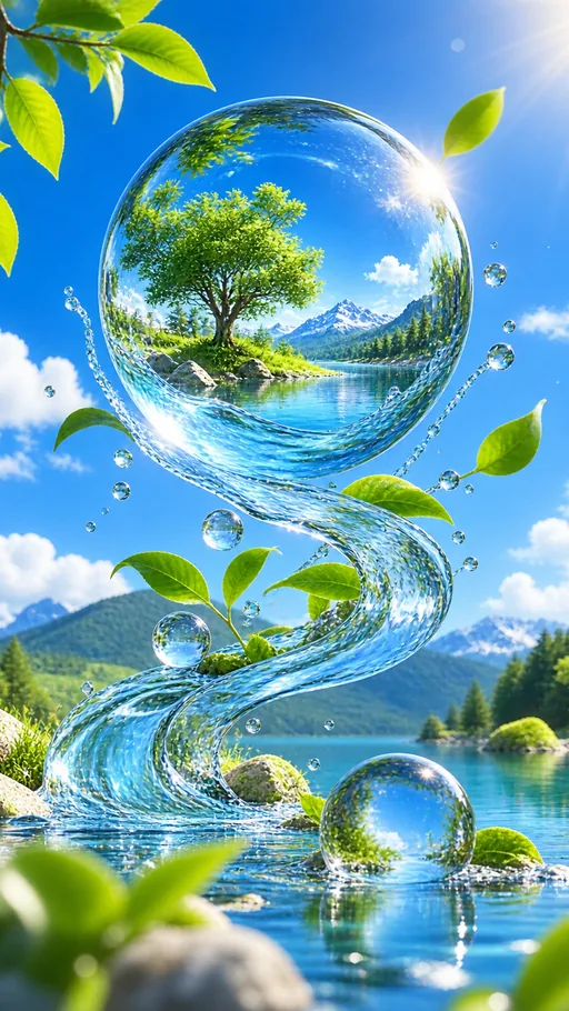 Bright Optimistic Digital-world Artwork — Technology wallpaper