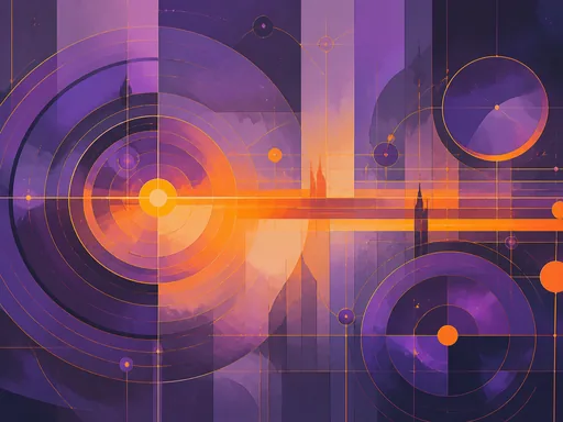 2D Graphic Information-art Composition — Technology wallpaper