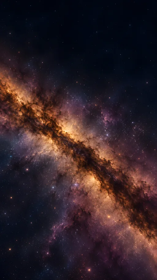 Ochre Dust Lane — Space wallpaper