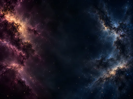Galactic Dust Banks — Space wallpaper