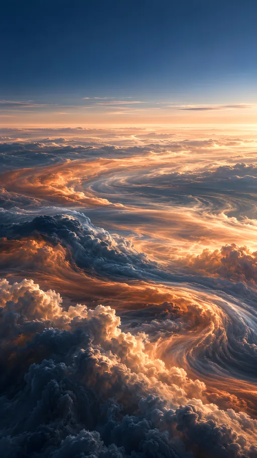Copper and Slate Cloud Ribbons — Space wallpaper