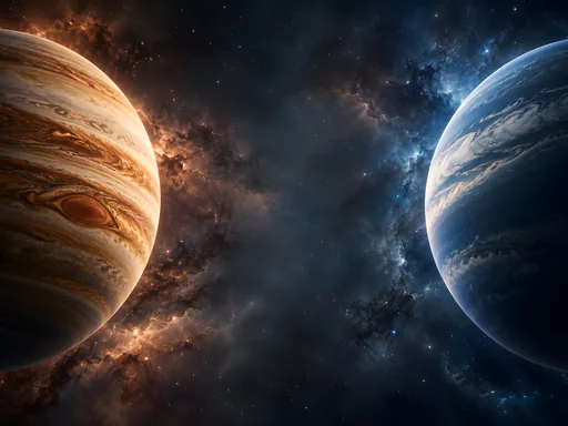 Two Gas Giants — Space wallpaper
