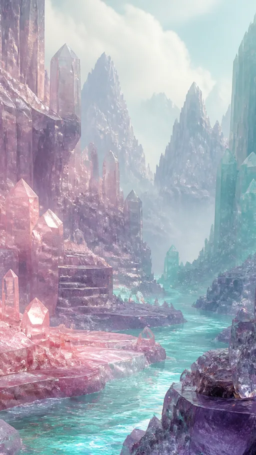 Crystalline Canyon — Fantasy wallpaper