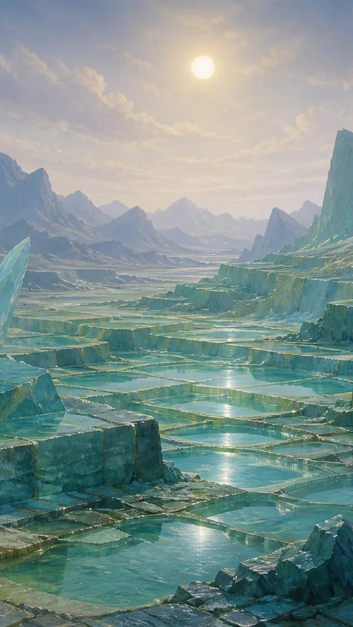 Faceted Valley — Fantasy wallpaper