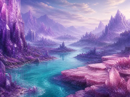 Wide River — Fantasy Galaxy Fold wallpaper