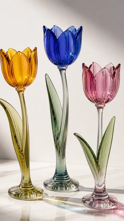 Three Glass Tulips — Flowers & Plants wallpaper