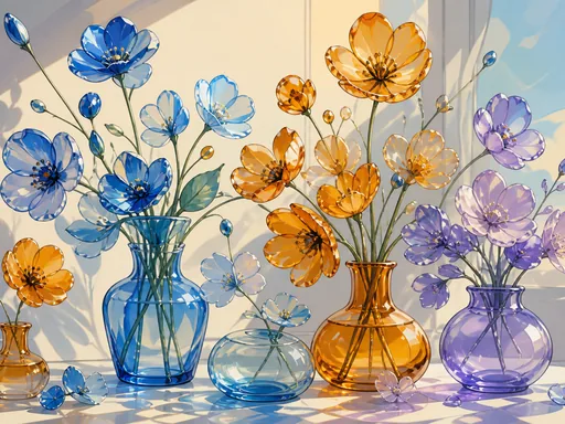 Wide 2D Animated Still Life — Flowers & Plants Galaxy Fold wallpaper