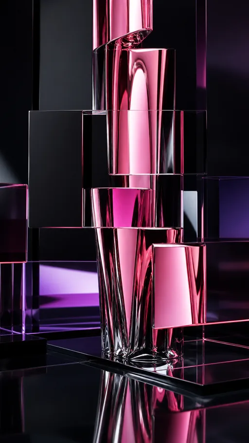 Glamorous Polished Chrome Glossy Pink And — Technology wallpaper