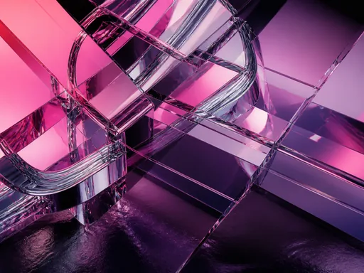 Glamorous Polished Chrome Glossy Pink And — Technology wallpaper