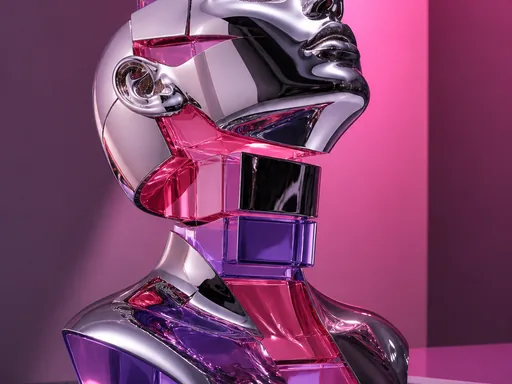 Glamorous Polished Chrome Glossy Pink And — Technology wallpaper