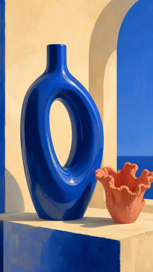 Tall 2D Animated Illustration — Abstract wallpaper