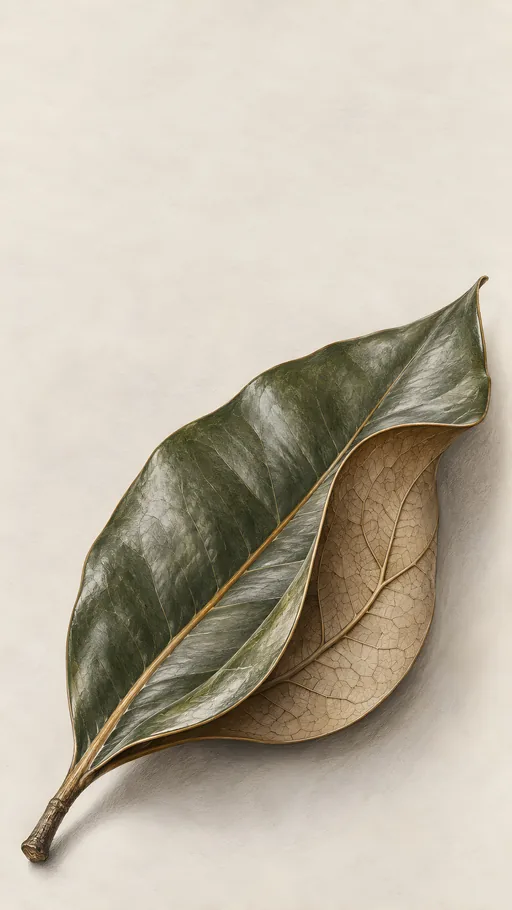 Curled Magnolia Leaf — Flowers & Plants wallpaper