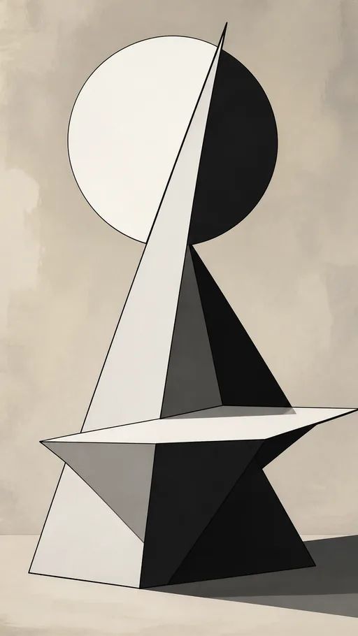 Tall 2D Animated Interpretation — Abstract wallpaper