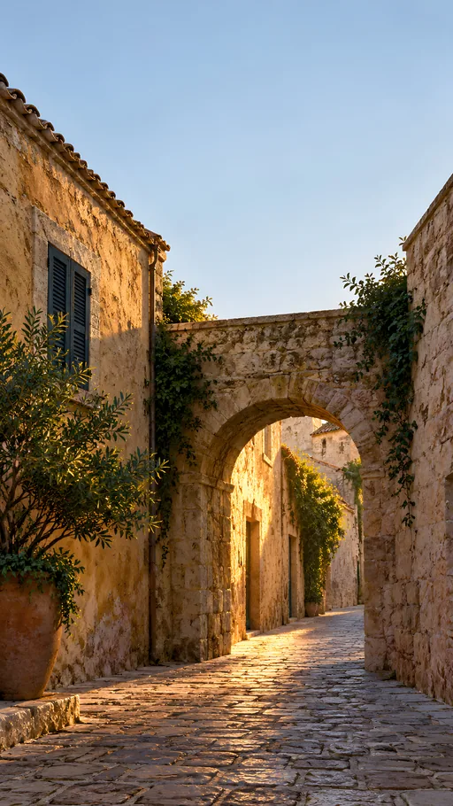 Arched Alley in Reflected Light — Cities & Architecture wallpaper