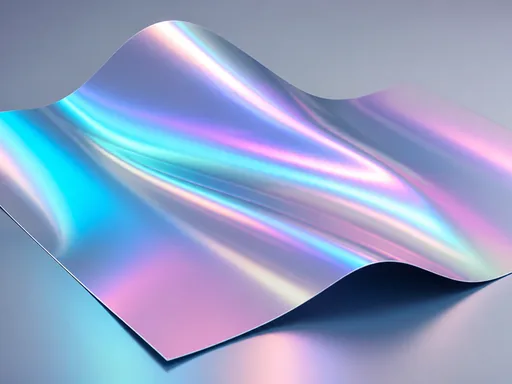Broad Folded Holographic Sheet Forming A — Abstract Galaxy Fold wallpaper