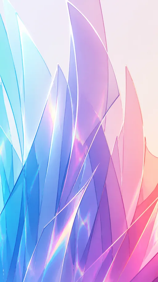 Tall Layered Translucent Shapes Shifting — Abstract wallpaper