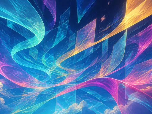 Wide Composition — Abstract Galaxy Fold wallpaper