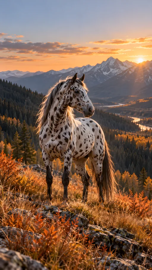 Appaloosa in Autumn Grass — Animals & Wildlife wallpaper
