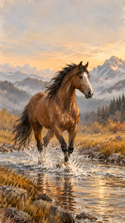 Charcoal Horse Portrait — Animals & Wildlife wallpaper