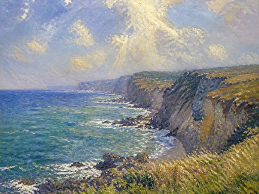 Broad Seaside Cliffs — Nature & Landscapes Galaxy Fold wallpaper