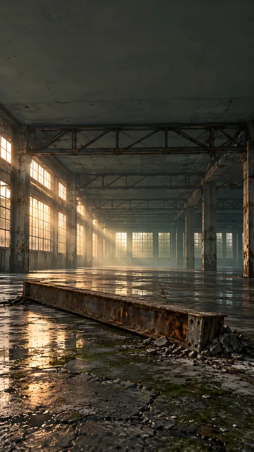 Factory Floor and Fallen Beam — Cities & Architecture wallpaper