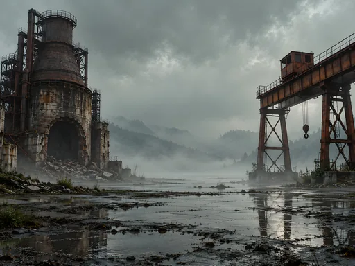 Furnace Ruin and Rusted Gantry — Cities & Architecture wallpaper