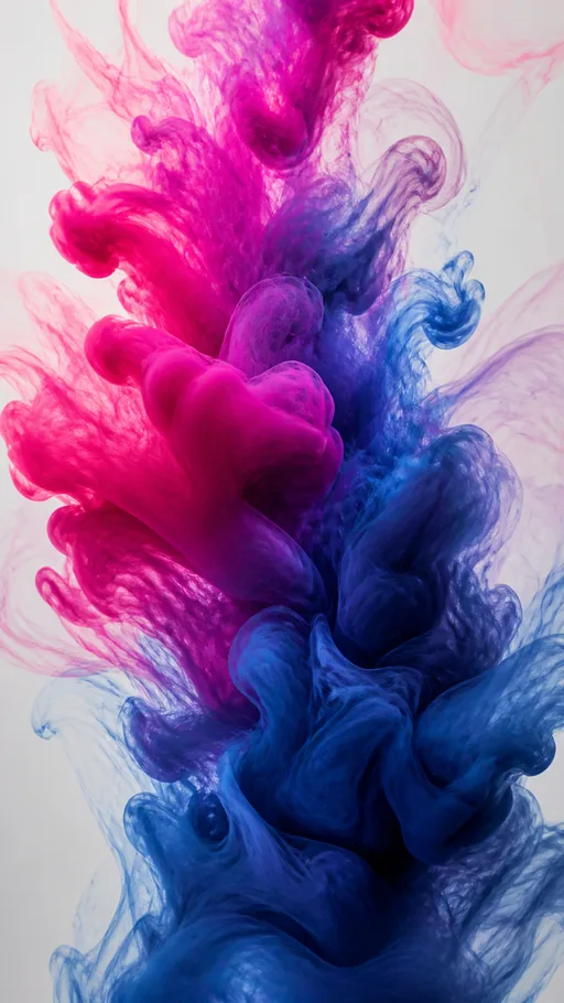 Magenta And Deep Blue Ink Blooming — Abstract wallpaper