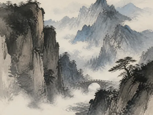 Broad Ink Cliffs — Nature & Landscapes Galaxy Fold wallpaper