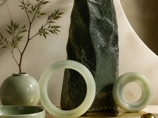 Elegant Jade-green Translucent Stone Smooth Ceramic — Minimal & Color wallpaper