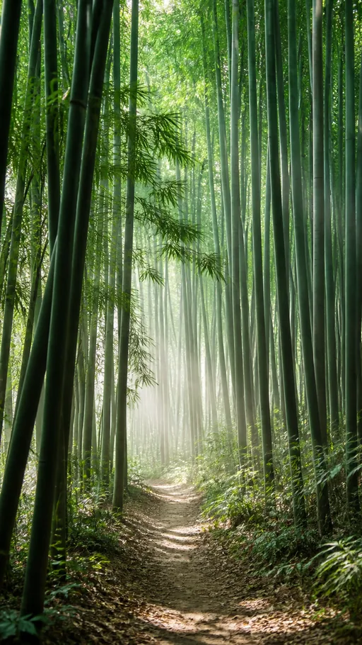 Tall Bamboo Grove — Nature & Landscapes wallpaper