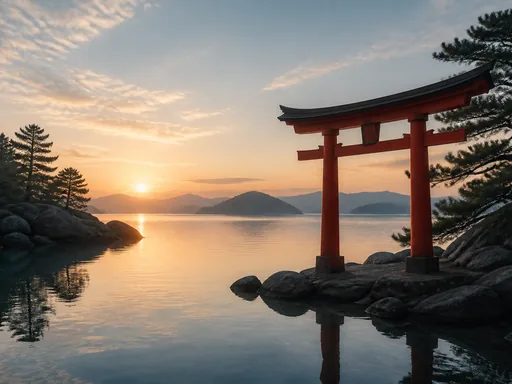 Vermilion Torii Gate — Nature & Landscapes Galaxy Fold wallpaper