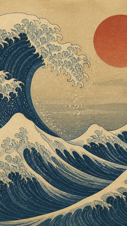 Original Woodblock Scene — Art & Illustration wallpaper