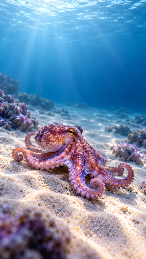 Small Octopus on the Sand — Animals & Wildlife wallpaper