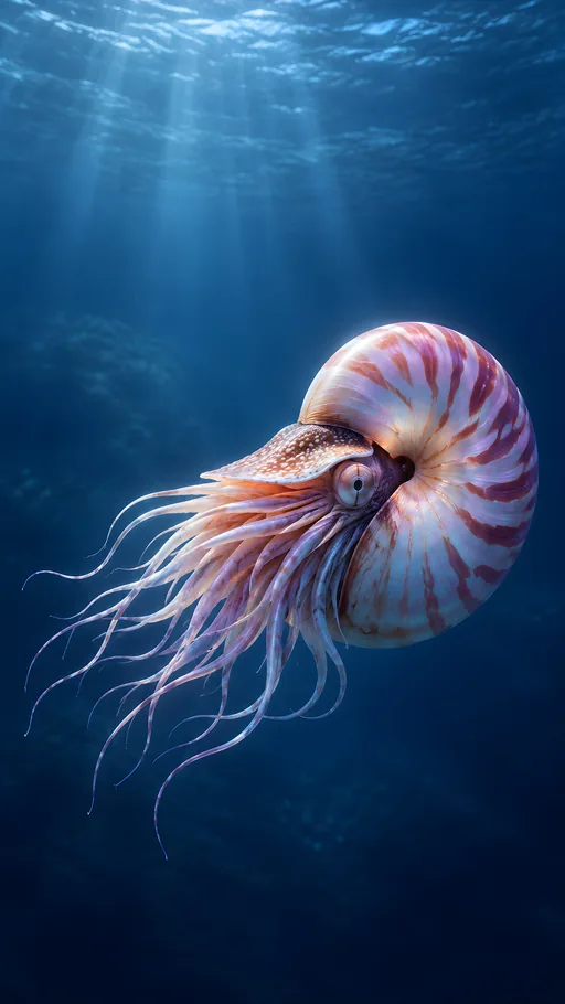 Nautilus in Open Water — Animals & Wildlife wallpaper