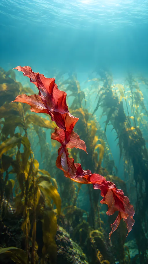 Red Seaweed and Kelp Canopy — Nature & Landscapes wallpaper