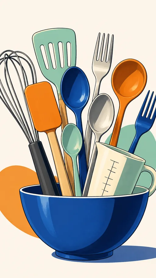 Tall 2D Illustrated Scene — Objects & Still Life wallpaper