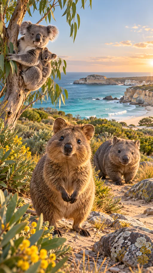 Quokka on the Coast — Animals & Wildlife wallpaper