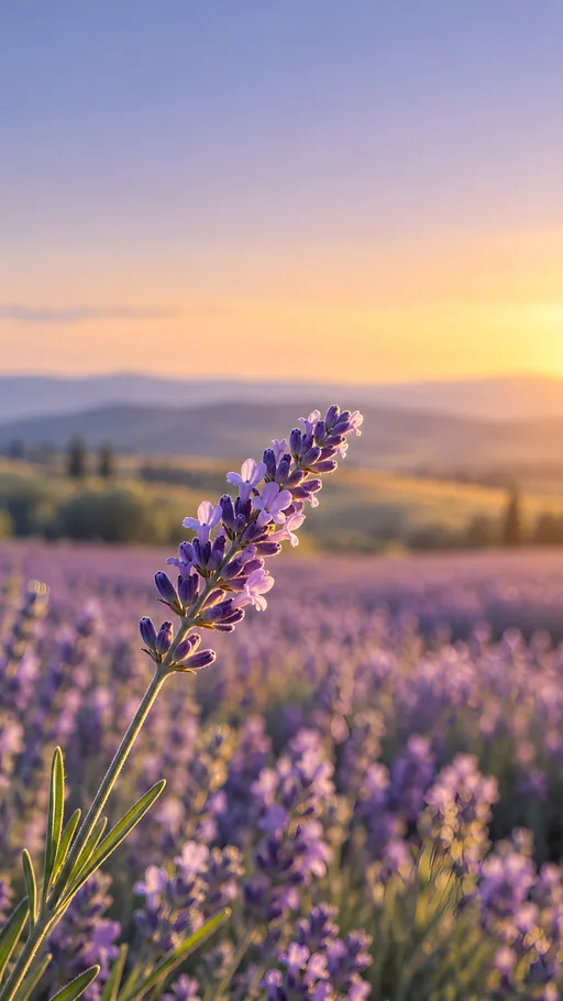 Lavender Over the Harvest Field — Flowers & Plants wallpaper