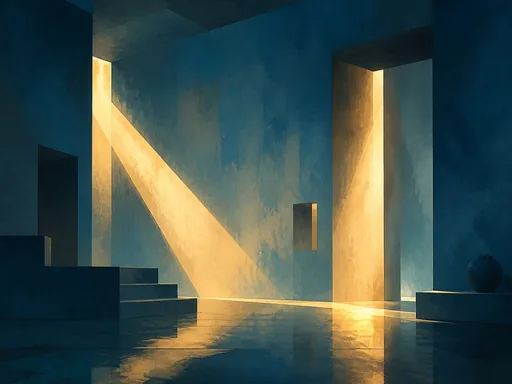Broad Abstract Room Where Two Shafts — Abstract Galaxy Fold wallpaper