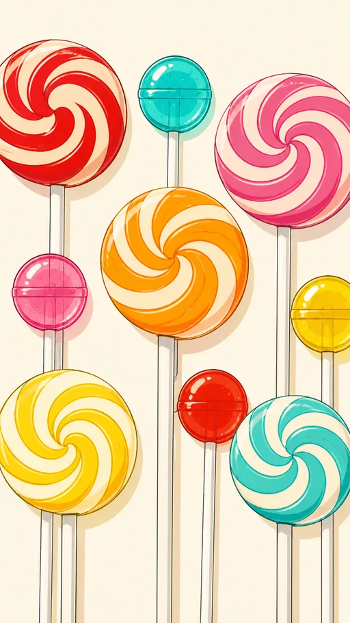 Tall 2D Illustrated Scene — Objects & Still Life wallpaper