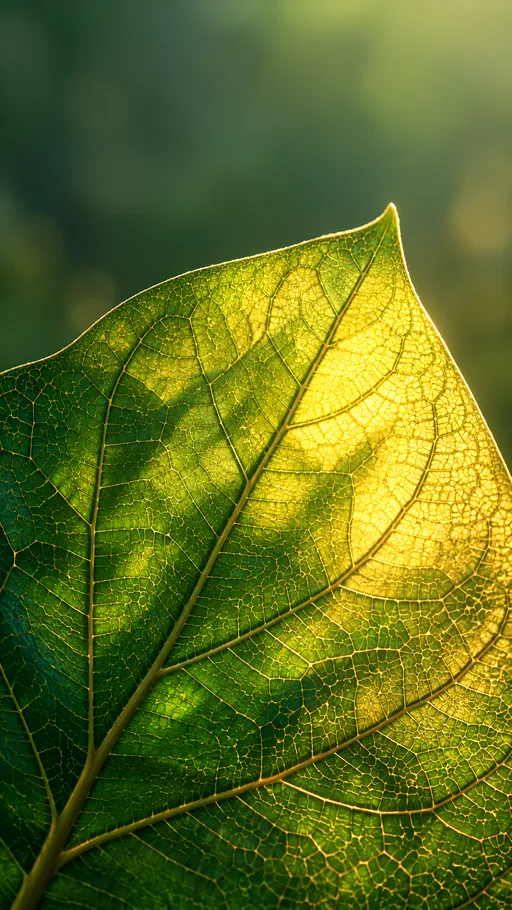 Backlit Leaf Veins — Flowers & Plants wallpaper