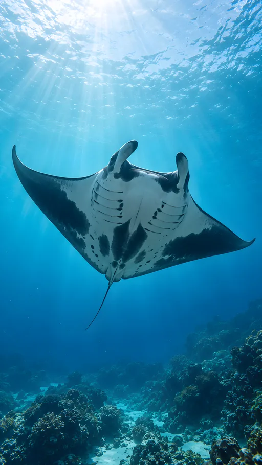 Manta Ray from Below — Animals & Wildlife wallpaper