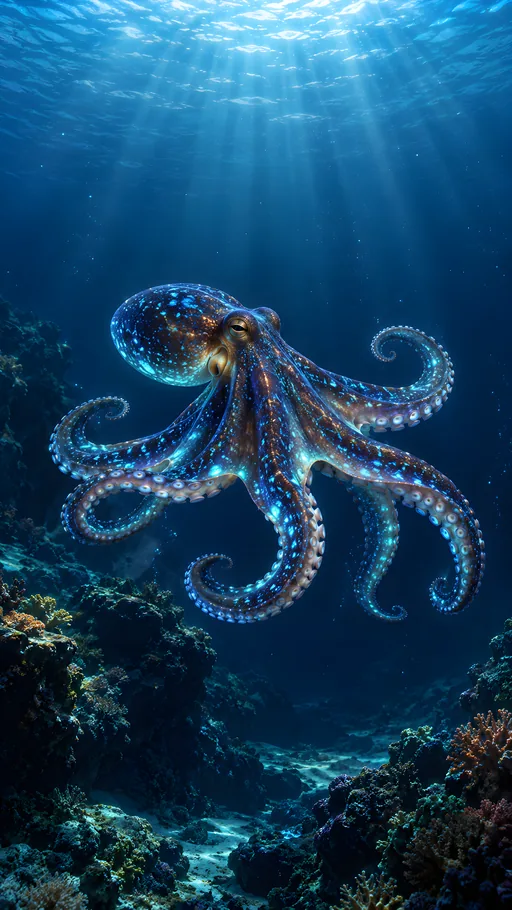 Bioluminescent Octopus — Animals & Wildlife wallpaper